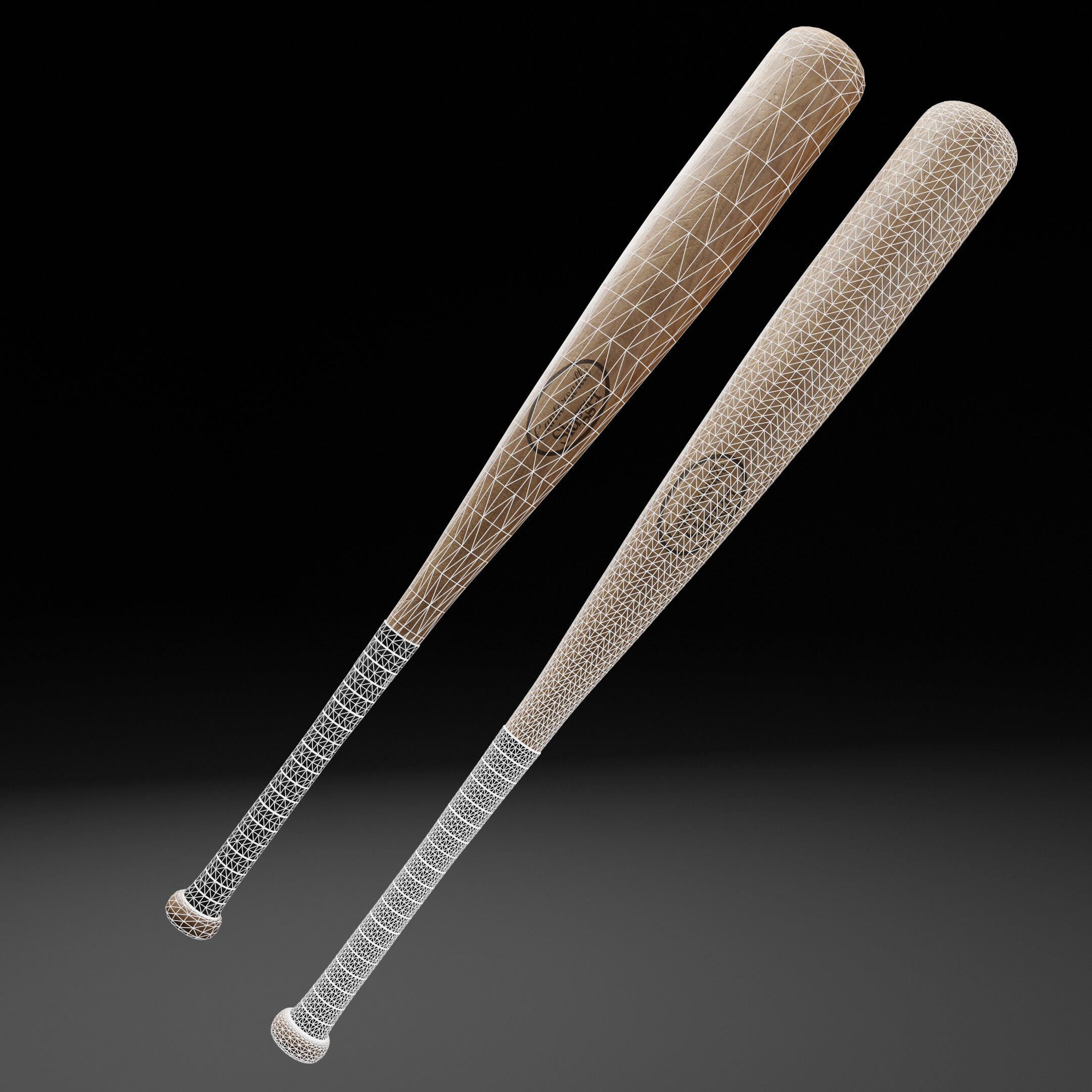 Baseball Bat Weapon 3D Model by Paperwyvern