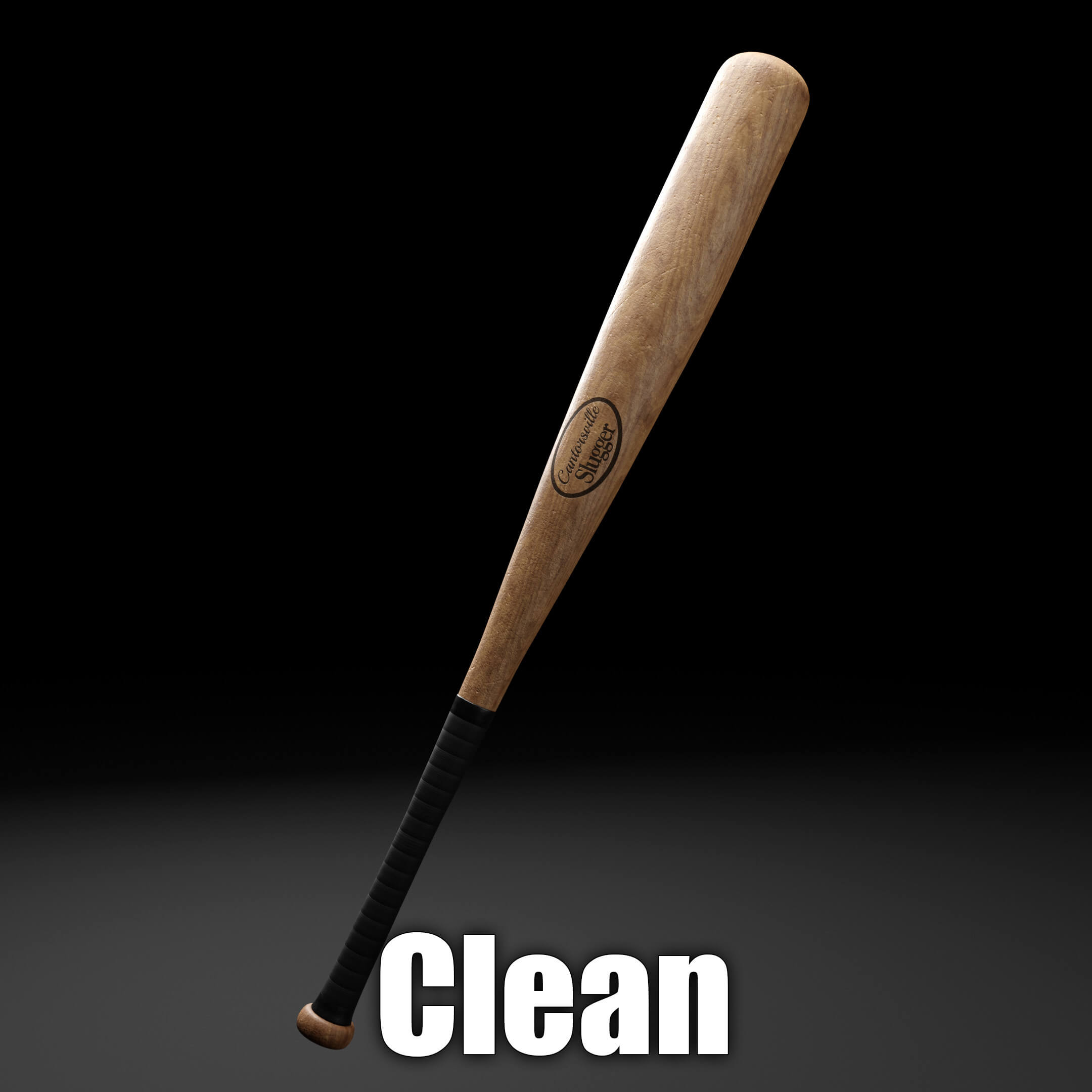 Baseball Bat Weapon 3D Model by Paperwyvern