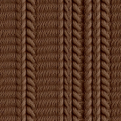 Knitting Brown Seamless Pattern - Stock Image by PatternClipArtsJSK