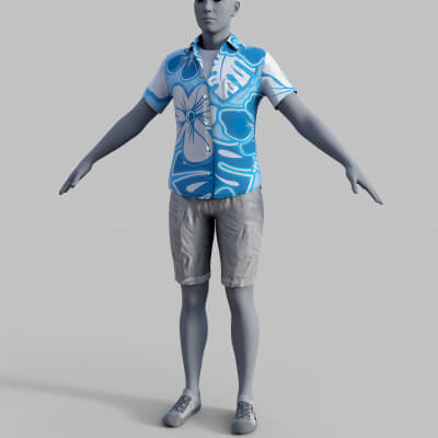 Hawaii Outfit for Genesis 9