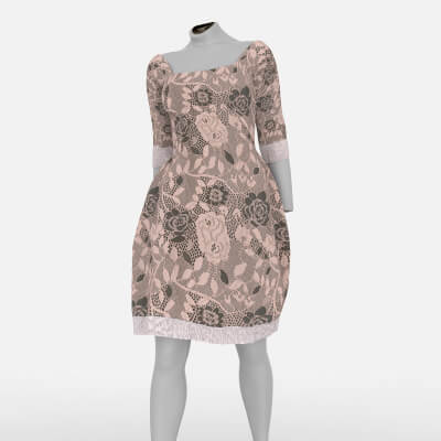 Vintage Empire Dress for Genesis 9 by paulawbs