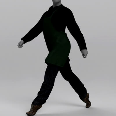 Waiter Outfit for Genesis 9