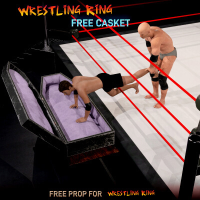 Casket for Wrestling Ring
