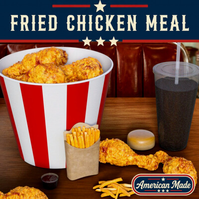 American Made - Fried Chicken Meal by Pawngame