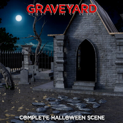Graveyard Environment for Halloween by Pawngame