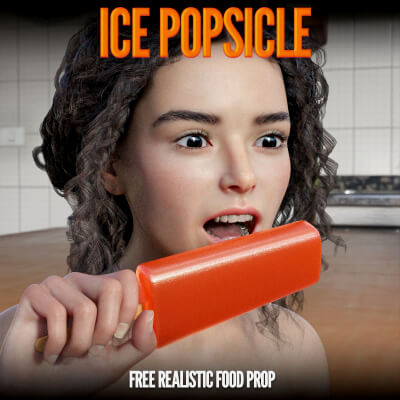 Ice Popsicle Food Prop by Pawngame