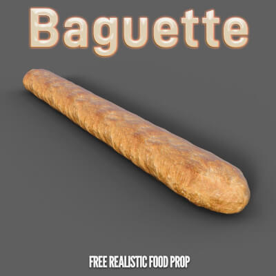 Le French Baguette Realistic Food Prop
