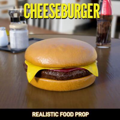 Realistic Cheeseburger Prop by Pawngame