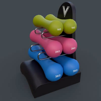 1-3KG Women Dumbbell V3 - Neoprene Coated