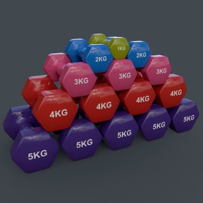 1-5KG Women Hexagon Dumbbell V1