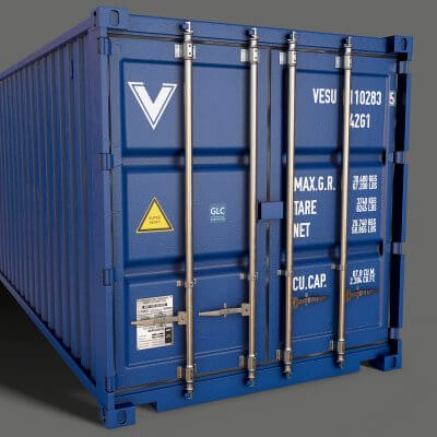 40 Ft Shipping Cargo Container - Blue