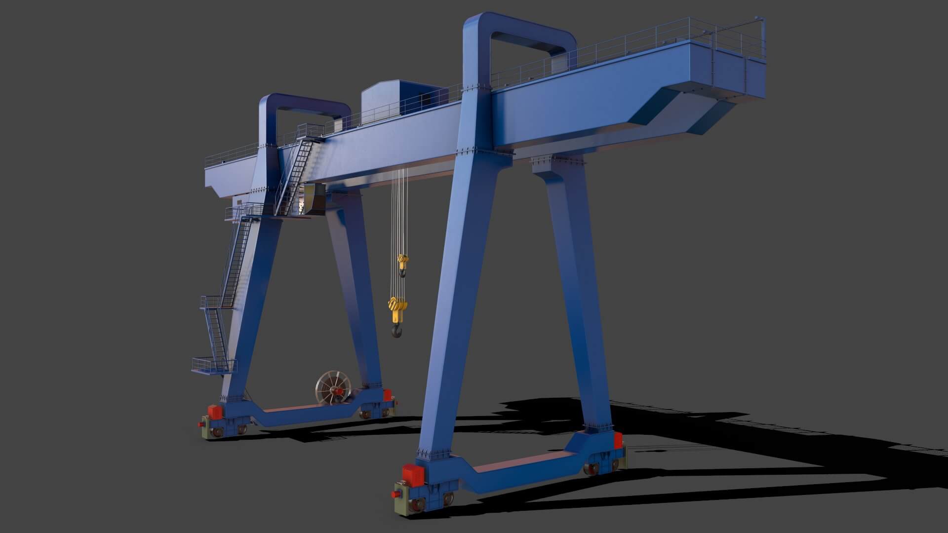 Gantry Cranes Part 1 Mega Pack 3D Model by PBR Cool