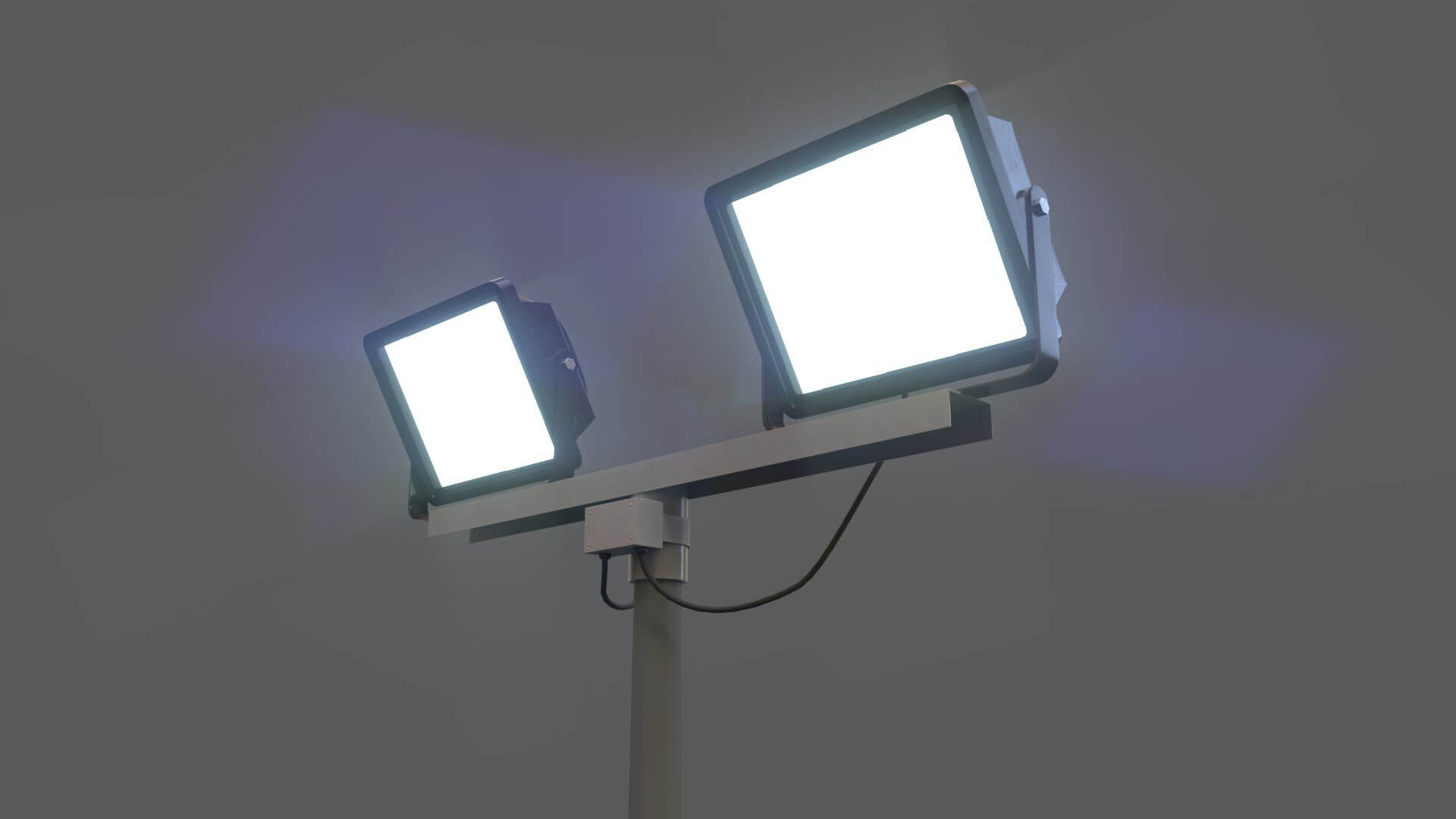 Lamp Outdoor Floodlight Pole - 3D Model by PBR Cool