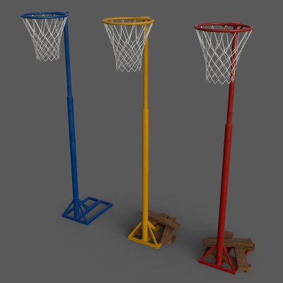Old School Basketball Stand Hoop