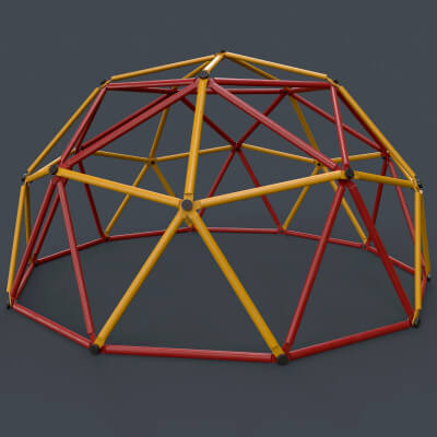 Outdoor Playground Geodesic Climbing Dome