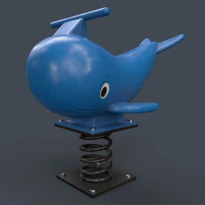 Outdoor Spring Swing Playground Toy B