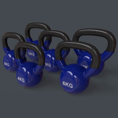 4-16KG Kettlebell V1 - Blue