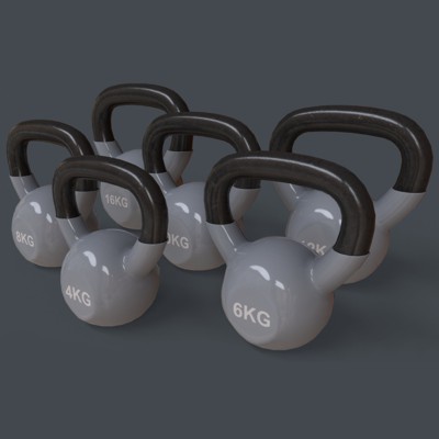 4-16KG Kettlebell V1 - Grey
