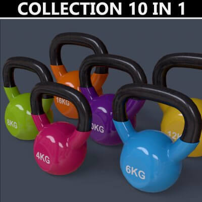 4-16KG Kettlebell V1 - Multi Color Pack
