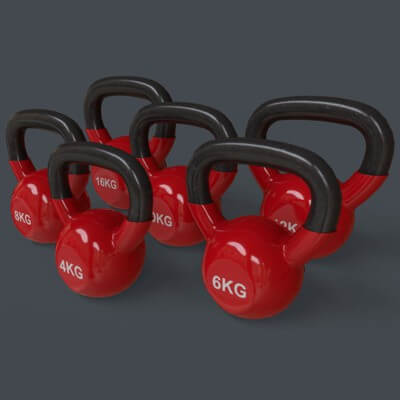 4-16KG Kettlebell V1 - Red