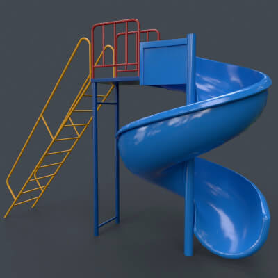 Modular Outdoor Spiral Tube Slide C