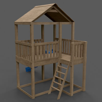 Small Backyard Playground Fort A