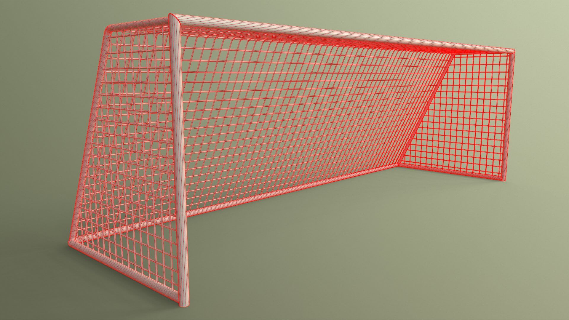 Soccer Football Goal Post I 3D Model by PBR Cool