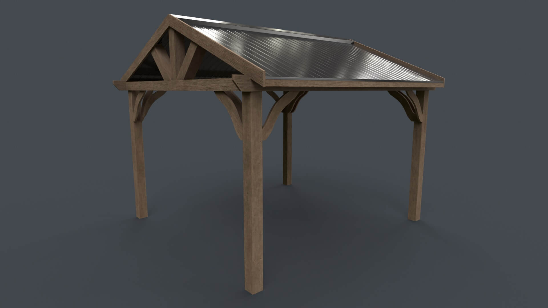 Wooden Pergola Gazebo B - Mega Pack by PBR Cool