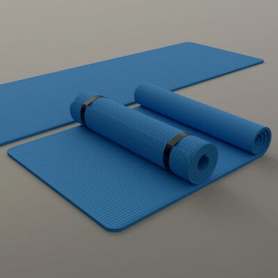 Yoga Mat - Blue Light