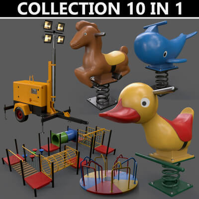 Playground Equipments A - Mega Pack