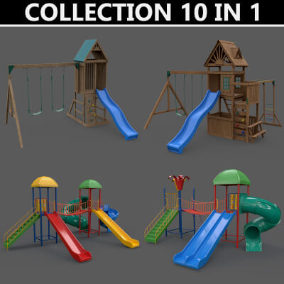 Playground Equipments D - Mega Pack