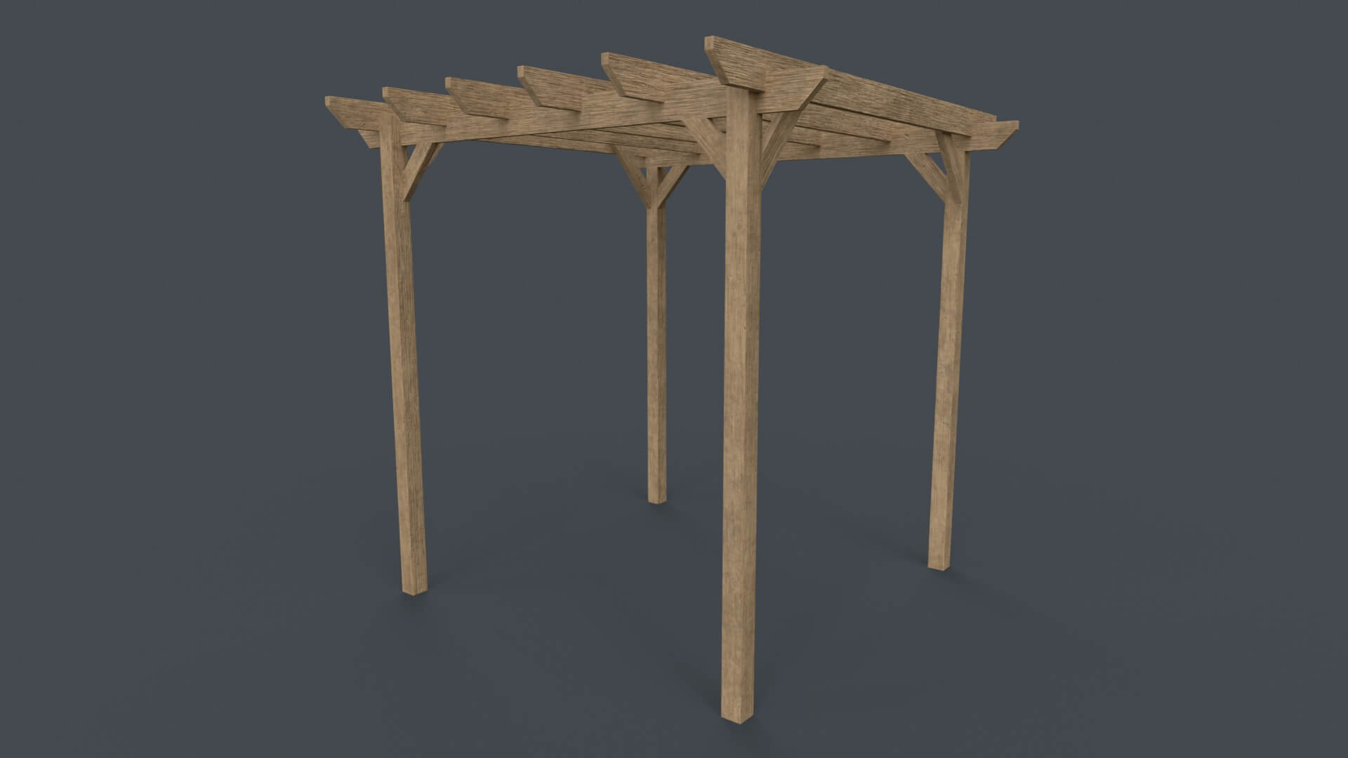 Wooden Pergola Gazebo A - Mega Pack by PBR Cool