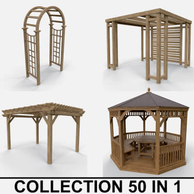Wooden Pergola Gazebo - Collection