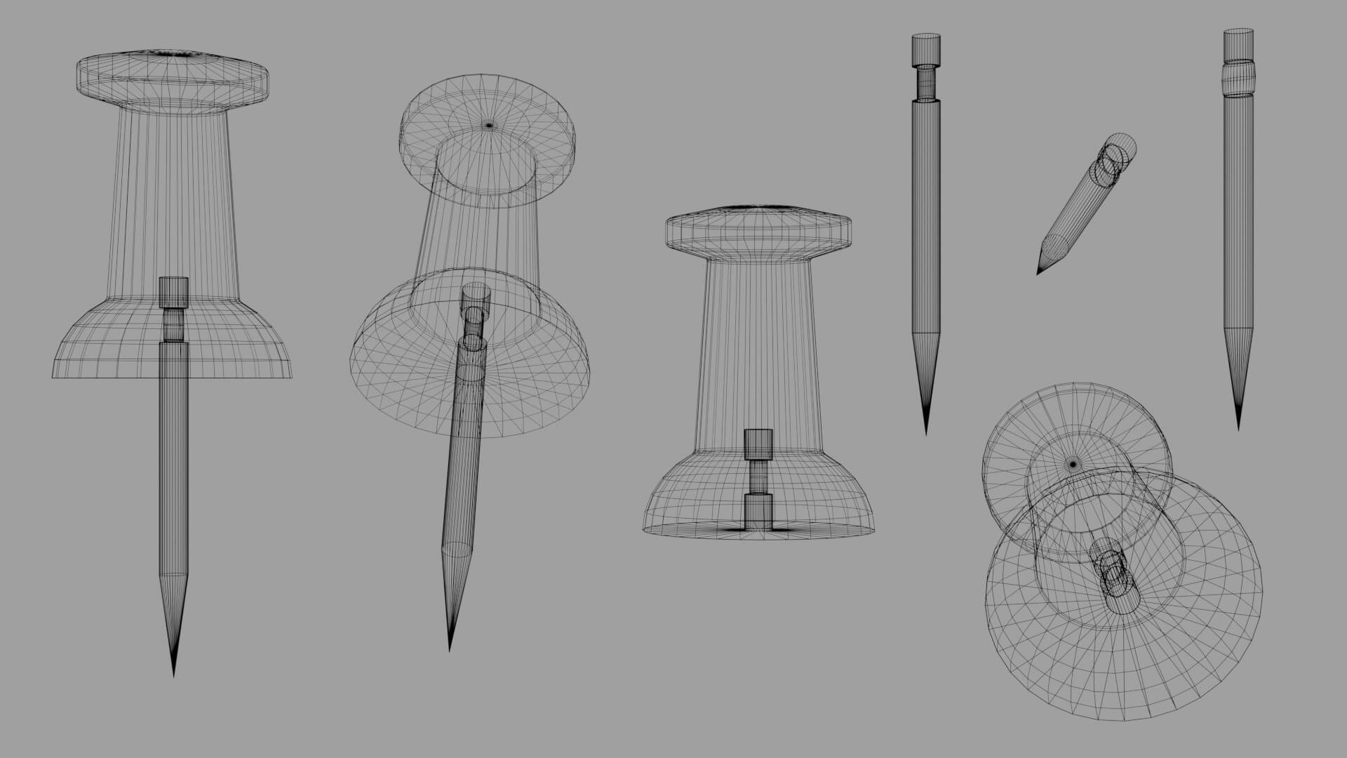 Thumbtack 3D Model by PepaHco