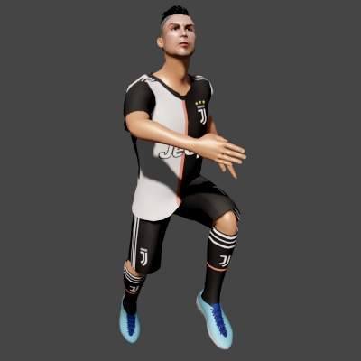 Cristiano Ronaldo 3D Model By Petar Doychev