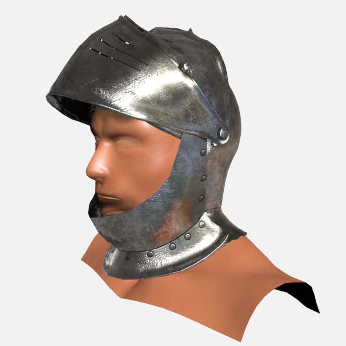 Knights Helmet - 3D Model by Petar Doychev