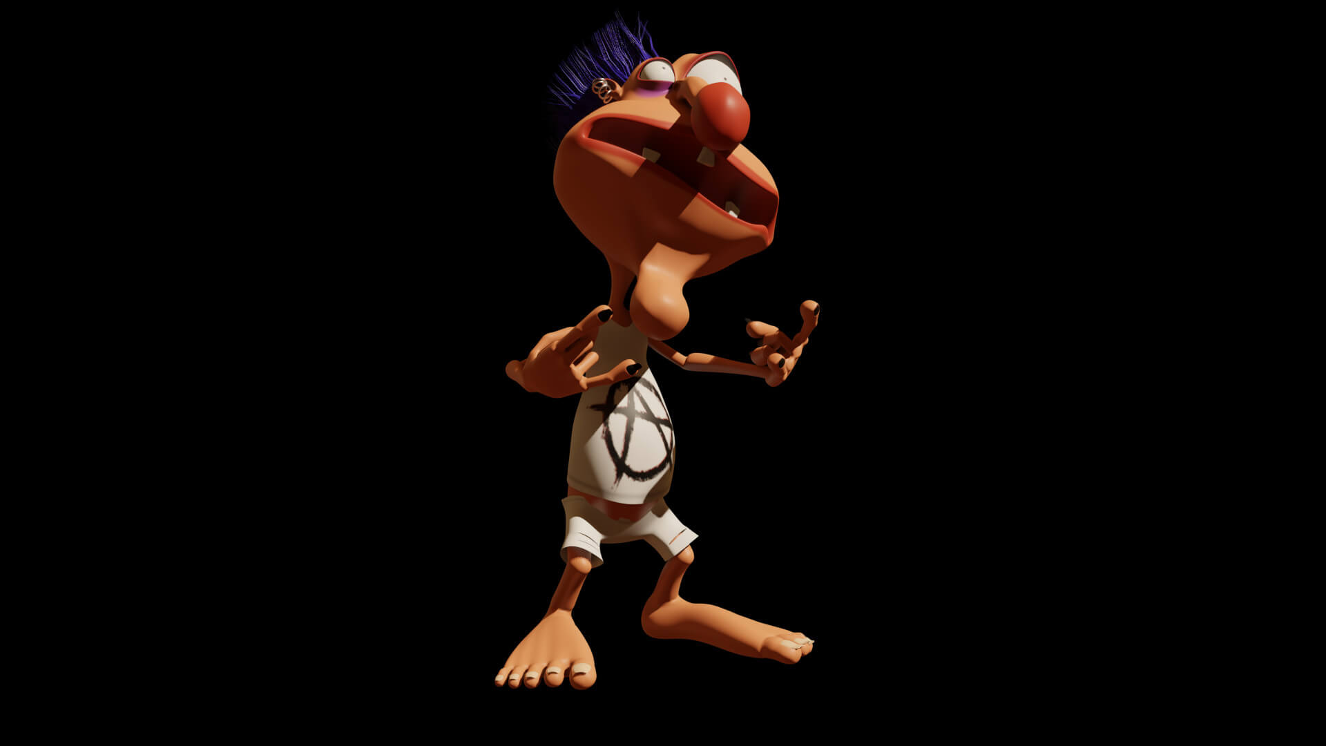 Punk Man 3d Model By Petar Doychev