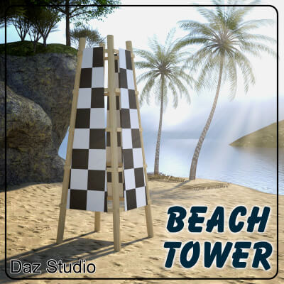 Beach Tower for DAZ Studio