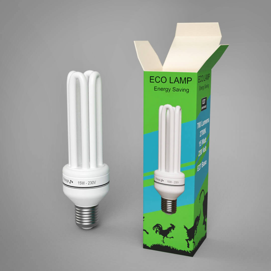 Fluorescent Lamp With Box - Daz Content by Petege
