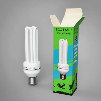 Fluorescent Lamp With Box