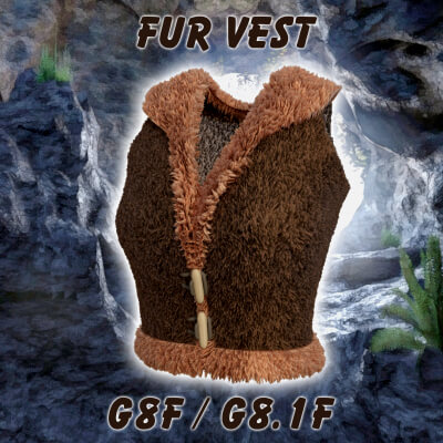 Fur Vest for Genesis 8/8.1 Female