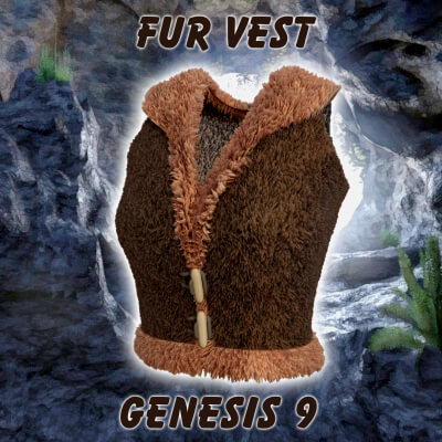 Fur Vest for Genesis 9