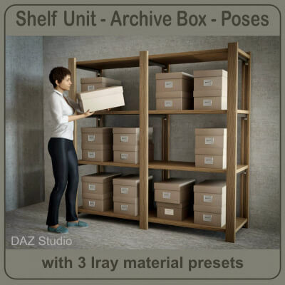 Shelf Unit and Box with G8F Poses