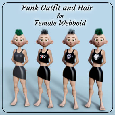 Webboids Punk Outfit and Hair