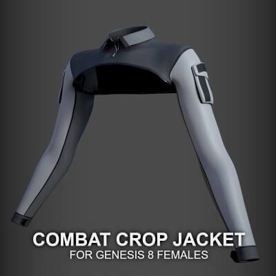 Combat Crop Jacket for Genesis 8 Females by PH3Dee