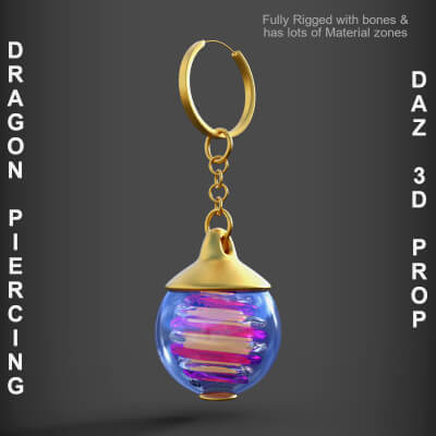Dragon Piercing for DAZ by PH3Dee