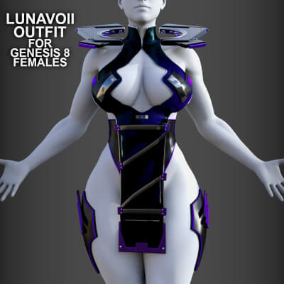 Lunavoii Outfit for Genesis 8 Females by PH3Dee