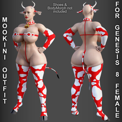 Mookini Outfit for Genesis 8 Female by PH3Dee