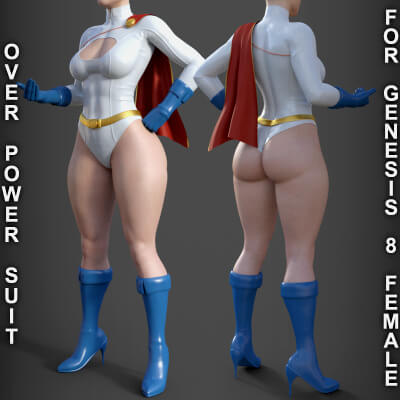 Over Power Suit for Genesis 8 Female by PH3Dee