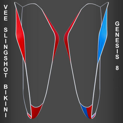 Sexy Vee Slingshot Bikini for Genesis 8 Female by PH3Dee